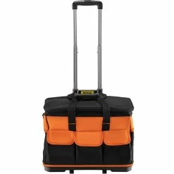New ๐งจ VEVOR 20 in. Rolling Tool Bag 198 lbs. Load Capacity 17-Pockets Bag Oxford Fabric Material with Telescoping Handle ๐