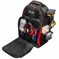 Wholesale 👍 XtremepowerUS 20 in. 38-Pockets Heavy-Duty Padded Wide Mouth Jobsite 🎒 Backpack Tool Bag ⌛ -Deals Tool Storage Store black xtremepowerus tool bags 90703 h1 1f 1000