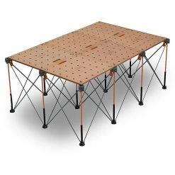 Outlet ✔️ BORA 30 in. x 48 in. x 72 in. Steel Centipede Work Support Sawhorse with Accessories ⭐ -Deals Tool Storage Store bora saw horses ck12s 77 1000