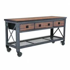 Deals Tool Storage Store 36 Top 10 ๐ Duramax Building Products 72 in. x 24 in. 3-Drawers Rolling Industrial Workbench and Wood Top ๐
