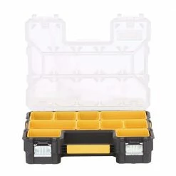 Best Pirce 🎁 DEWALT 10-Compartment Deep Pro Small Parts Organizer ⌛ -Deals Tool Storage Store clear black dewalt small parts organizers dwst14825 40 1000