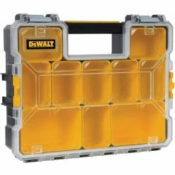 Best Pirce 🎁 DEWALT 10-Compartment Deep Pro Small Parts Organizer ⌛ -Deals Tool Storage Store clear black dewalt small parts organizers dwst14825 44 1000