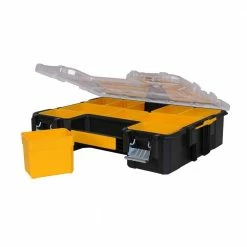 Best Pirce 🎁 DEWALT 10-Compartment Deep Pro Small Parts Organizer ⌛ -Deals Tool Storage Store clear black dewalt small parts organizers dwst14825 76 1000