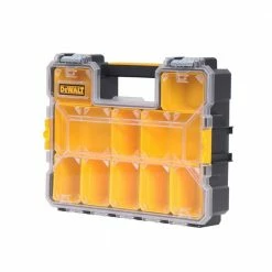 Best Pirce 🎁 DEWALT 10-Compartment Deep Pro Small Parts Organizer ⌛ -Deals Tool Storage Store clear black dewalt small parts organizers dwst14825 fa 1000