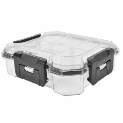 Outlet 🥰 Husky 6 in. 6-Compartment Waterproof Storage Bin Small Parts Organizer 👏 -Deals Tool Storage Store clear husky small parts organizers thd2015 03 4f 1000 2