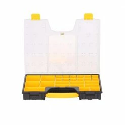 Coupon ⭐ Stanley 25-Compartment Shallow Pro Small Parts Organizer 💯 17 Coupon ⭐ Stanley 25-Compartment Shallow Pro Small Parts Organizer 💯 -Deals Tool Storage Store clear yellow stanley small parts organizers 014725r 1d 1000