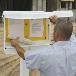 Coupon ✨ DOC-BOX 21 in. x 27 in. x 4 in. Outdoor/Indoor Standard Posting Permit Box Unit ✔️ -Deals Tool Storage Store doc box jobsite boxes 10102 77 1000