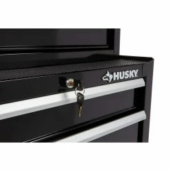 Brand new ⭐ Husky 26.5 in. W x 18 in. D Standard Duty 4-Drawer Rolling Tool Cabinet in Gloss Black 😍 -Deals Tool Storage Store gloss black husky tool cabinets hkst98066bk 76 1000