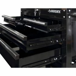 Coupon 🎁 Husky 33 in. W 4-Drawer Mechanics Tool Utility Cart in Gloss Black 👍 -Deals Tool Storage Store gloss black husky tool carts houc3304b10 77 1000