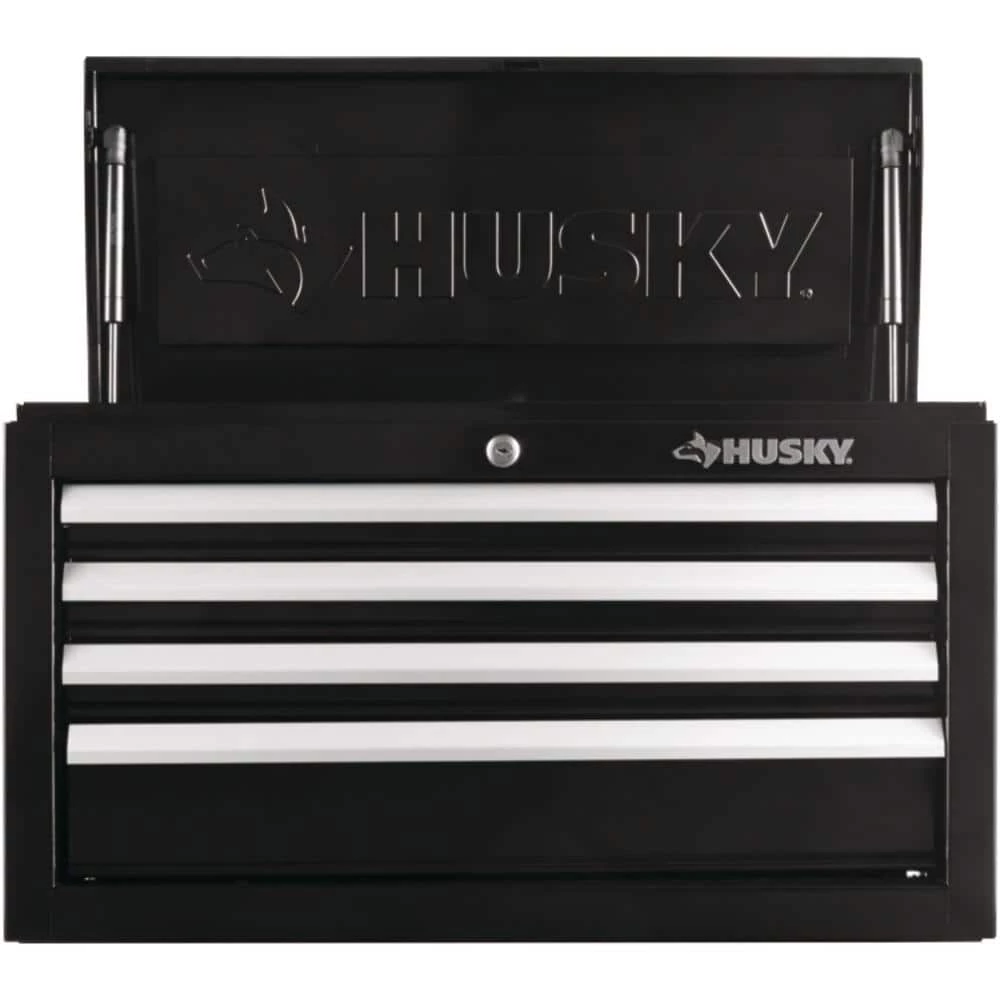Top 10 ๐ฅฐ Husky 26 in. W x 12 in. D Standard Duty 4-Drawer Top Tool Chest in Gloss Black ๐ฅ 7 Top 10 ๐ฅฐ Husky 26 in. W x 12 in. D Standard Duty 4-Drawer Top Tool Chest in Gloss Black ๐ฅ - Image 5