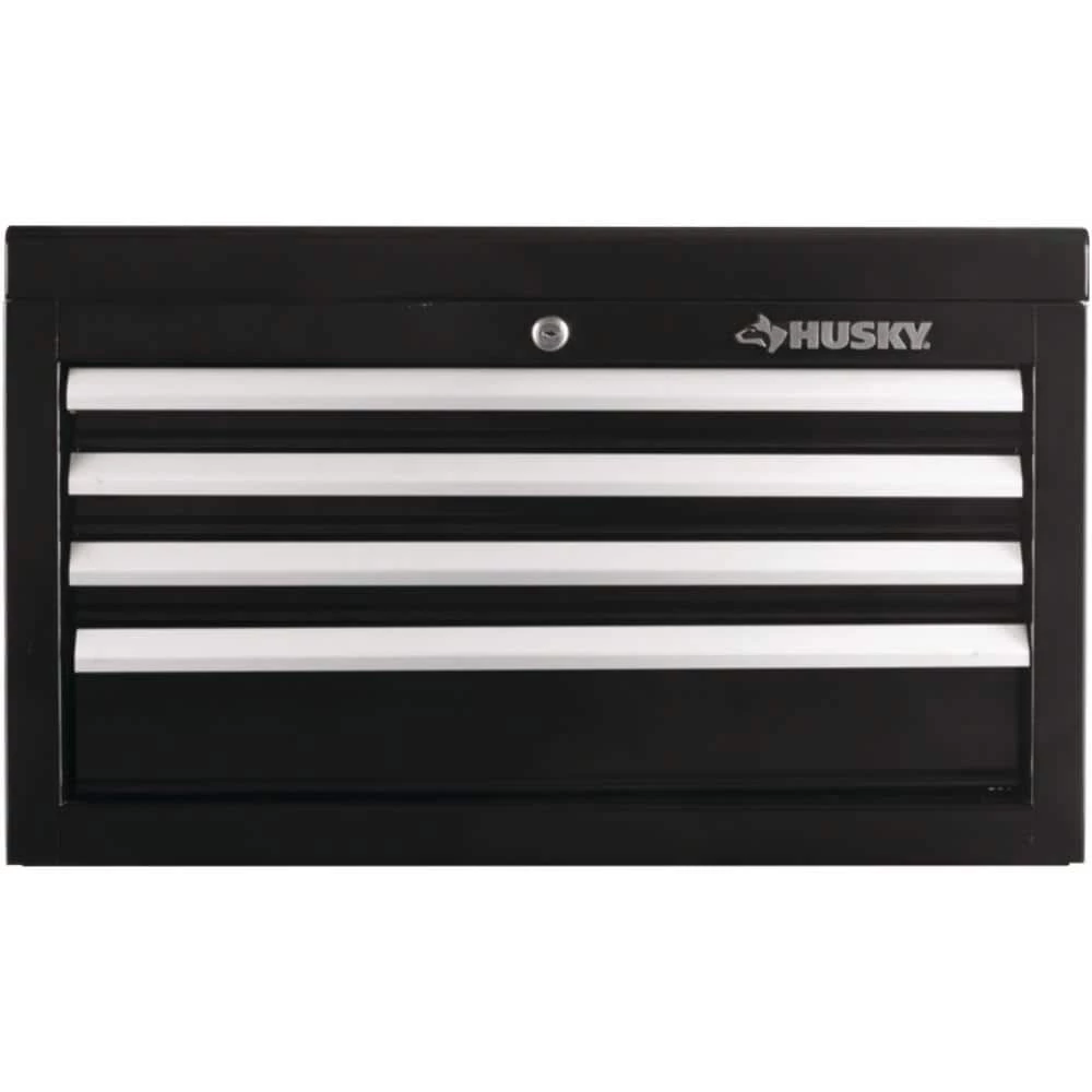 Top 10 ๐ฅฐ Husky 26 in. W x 12 in. D Standard Duty 4-Drawer Top Tool Chest in Gloss Black ๐ฅ 5 Top 10 ๐ฅฐ Husky 26 in. W x 12 in. D Standard Duty 4-Drawer Top Tool Chest in Gloss Black ๐ฅ - Image 3