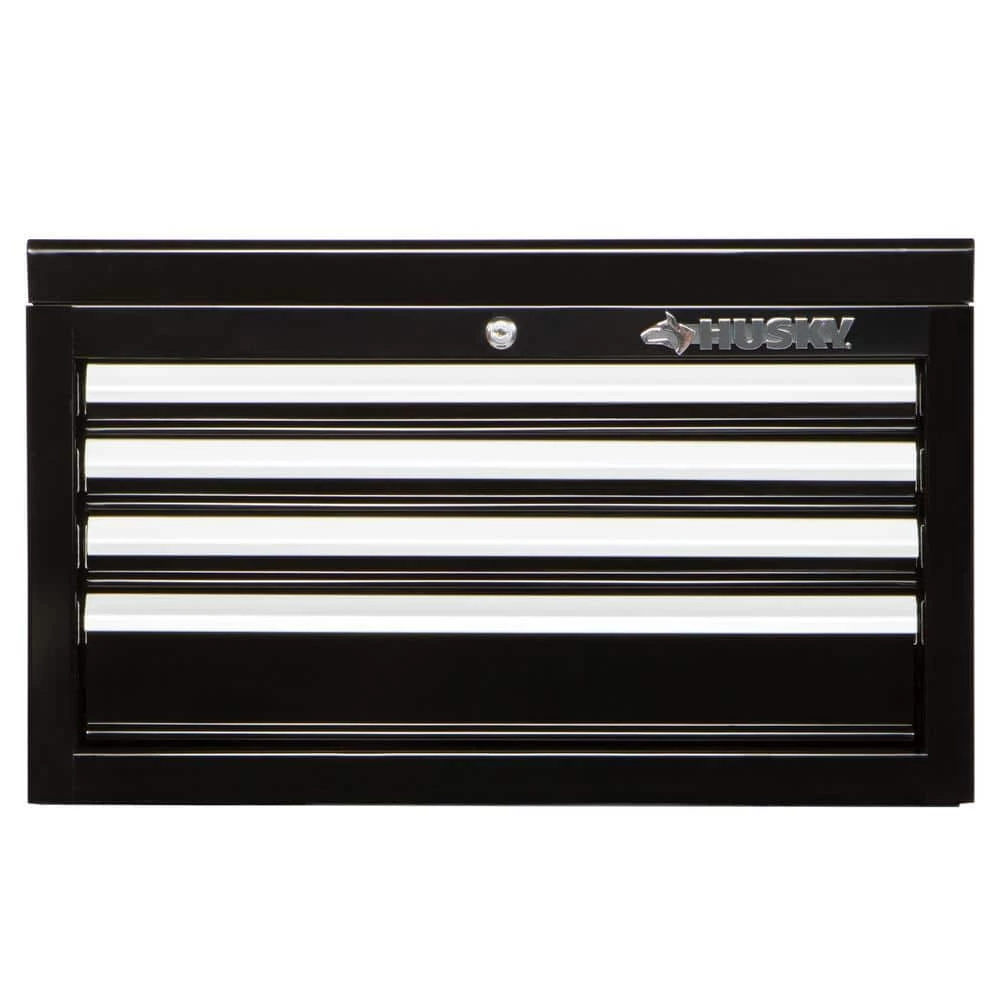 Top 10 ๐ฅฐ Husky 26 in. W x 12 in. D Standard Duty 4-Drawer Top Tool Chest in Gloss Black ๐ฅ 3 Top 10 ๐ฅฐ Husky 26 in. W x 12 in. D Standard Duty 4-Drawer Top Tool Chest in Gloss Black ๐ฅ