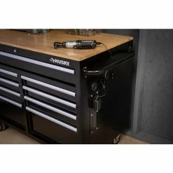 Best Sale ๐ฅฐ Husky 46 in. W x 24.5 in. D Standard Duty 9-Drawer Mobile Workbench Tool Chest with Solid Wood Top in Gloss Black ๐ฅ 26 Best Sale ๐ฅฐ Husky 46 in. W x 24.5 in. D Standard Duty 9-Drawer Mobile Workbench Tool Chest with Solid Wood Top in Gloss Black ๐ฅ -Deals Tool Storage Store gloss black with silver trim husky mobile workbenches h46mwc9v2 1f 1000