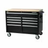 Best Sale ๐ฅฐ Husky 46 in. W x 24.5 in. D Standard Duty 9-Drawer Mobile Workbench Tool Chest with Solid Wood Top in Gloss Black ๐ฅ 2 Best Sale ๐ฅฐ Husky 46 in. W x 24.5 in. D Standard Duty 9-Drawer Mobile Workbench Tool Chest with Solid Wood Top in Gloss Black ๐ฅ -Deals Tool Storage Store gloss black with silver trim husky mobile workbenches h46mwc9v2 64 1000