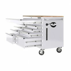 Top 10 ✨ Husky 46 in. W x 24.5 in D Standard Duty 9-Drawer Mobile Workbench Tool Chest with Solid Wood Top in Gloss White 🌟 21 Top 10 ✨ Husky 46 in. W x 24.5 in D Standard Duty 9-Drawer Mobile Workbench Tool Chest with Solid Wood Top in Gloss White 🌟 -Deals Tool Storage Store gloss white with silver trim husky mobile workbenches hotc4609bj6m 4f 1000
