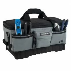 Coupon 👏 DEAD ON TOOLS 18 in. FlatTop Weather Resistant Tool Bag ✨ -Deals Tool Storage Store gray black dead on tools tool bags do720 4f 1000