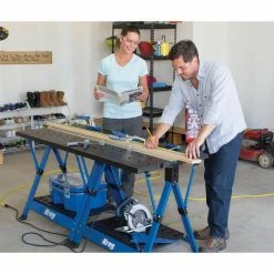 Outlet 😀 Kreg 2.6 ft. Portable Workbench ❤️ -Deals Tool Storage Store kreg saw horses kws1000 44 1000