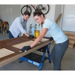 Outlet 😀 Kreg 2.6 ft. Portable Workbench ❤️ -Deals Tool Storage Store kreg saw horses kws1000 fa 1000
