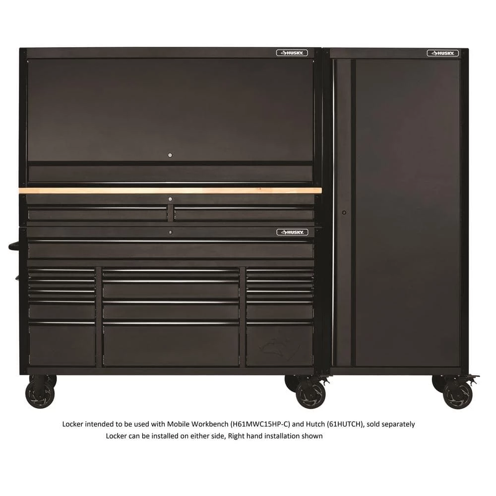 Cheapest โ๏ธ Husky 27 in. Heavy-Duty Tool Storage Side End Locker Mobile Workbench and Hutch Add-On Attachment with 2 Casters in Black ๐ 7 Cheapest โ๏ธ Husky 27 in. Heavy-Duty Tool Storage Side End Locker Mobile Workbench and Hutch Add-On Attachment with 2 Casters in Black ๐ - Image 5