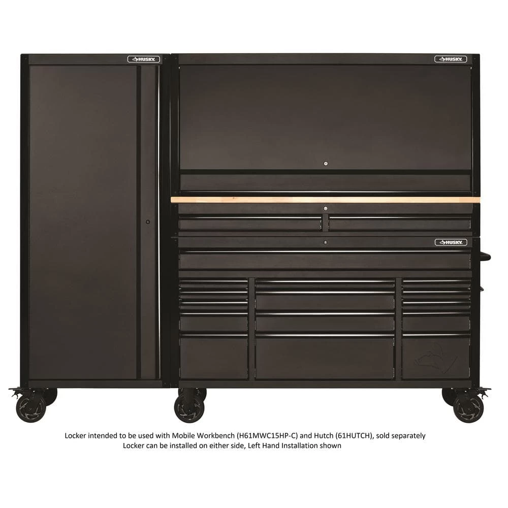 Cheapest โ๏ธ Husky 27 in. Heavy-Duty Tool Storage Side End Locker Mobile Workbench and Hutch Add-On Attachment with 2 Casters in Black ๐ 6 Cheapest โ๏ธ Husky 27 in. Heavy-Duty Tool Storage Side End Locker Mobile Workbench and Hutch Add-On Attachment with 2 Casters in Black ๐ - Image 4