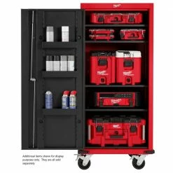 Best deal 🧨 Milwaukee 27 in. 4-Shelf Tool Locker 🔔 -Deals Tool Storage Store red and black milwaukee side tool cabinets lockers 48 22 8586 1f 1000