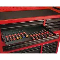 Hot Sale โ Milwaukee 46 in. 8-Drawer Steel Storage Top Chest in Red and Black ๐ 21 Hot Sale โ Milwaukee 46 in. 8-Drawer Steel Storage Top Chest in Red and Black ๐ -Deals Tool Storage Store red and black textured powder coating milwaukee top tool chests 48 22 8510 77 1000