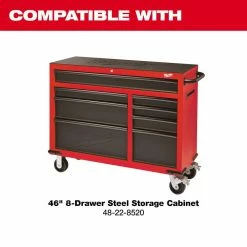 Hot Sale โ Milwaukee 46 in. 8-Drawer Steel Storage Top Chest in Red and Black ๐ 18 Hot Sale โ Milwaukee 46 in. 8-Drawer Steel Storage Top Chest in Red and Black ๐ -Deals Tool Storage Store red and black textured powder coating milwaukee top tool chests 48 22 8510 a0 1000