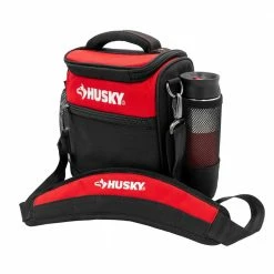 Promo 😍 Husky 9 in. Lunch Box Cooler Bag 😍 -Deals Tool Storage Store red black husky tool bags hd50100 th fa 1000