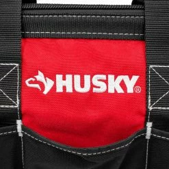 Deals ❤️ Husky 15 in. 8 Pocket Zippered Tool Bag 😍 -Deals Tool Storage Store red black husky tool bags hd60015 th 1f 1000