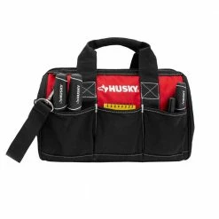 Deals ❤️ Husky 15 in. 8 Pocket Zippered Tool Bag 😍 -Deals Tool Storage Store red black husky tool bags hd60015 th c3 1000