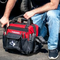 New ๐ Husky 14 in. Rolling Tool Bag with Stackable 12 in. Tool Bag ๐ 29 New ๐ Husky 14 in. Rolling Tool Bag with Stackable 12 in. Tool Bag ๐ -Deals Tool Storage Store red black husky tool bags hd650142 th bd d4 1000