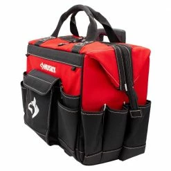 Best reviews of ✨ Husky 18 in. 18 Pocket Rolling Tool Bag 🧨 -Deals Tool Storage Store red black husky tool bags hd65018 th 1f 1000