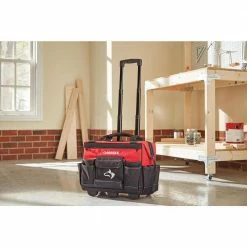 Best reviews of ✨ Husky 18 in. 18 Pocket Rolling Tool Bag 🧨 -Deals Tool Storage Store red black husky tool bags hd65018 th 31 1000