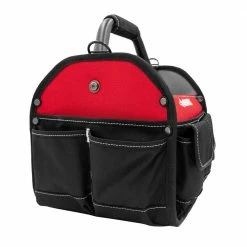 Top 10 ❤️ Husky 10 in. 15 Pocket Open Top Tool Bag 👍 -Deals Tool Storage Store red black husky tool bags hd70010 th 40 1000