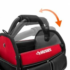 Top 10 ❤️ Husky 10 in. 15 Pocket Open Top Tool Bag 👍 -Deals Tool Storage Store red black husky tool bags hd70010 th 4f 1000