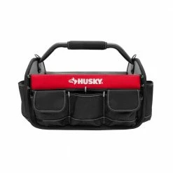 Buy ❤️ Husky 17 in. 18 Pocket Open Top Tool Bag 👏 18 Buy ❤️ Husky 17 in. 18 Pocket Open Top Tool Bag 👏 -Deals Tool Storage Store red black husky tool bags hd70017 th 66 1000