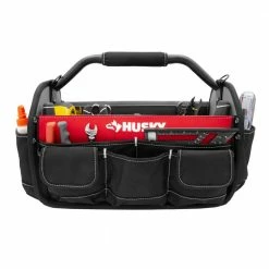 Buy ❤️ Husky 17 in. 18 Pocket Open Top Tool Bag 👏 20 Buy ❤️ Husky 17 in. 18 Pocket Open Top Tool Bag 👏 -Deals Tool Storage Store red black husky tool bags hd70017 th c3 1000