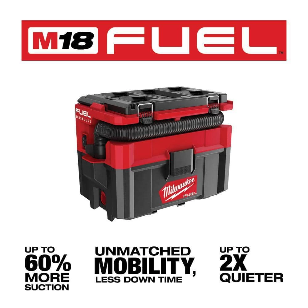Best Pirce 🔔 Milwaukee PACKOUT 20 in. 2-Wheel Utility Cart & M18 FUEL PACKOUT 18-Volt Lithium-Ion Cordless 2.5 Gal. Wet/Dry Vacuum (Tool-Only) 💯 5 Best Pirce 🔔 Milwaukee PACKOUT 20 in. 2-Wheel Utility Cart & M18 FUEL PACKOUT 18-Volt Lithium-Ion Cordless 2.5 Gal. Wet/Dry Vacuum (Tool-Only) 💯 - Image 3