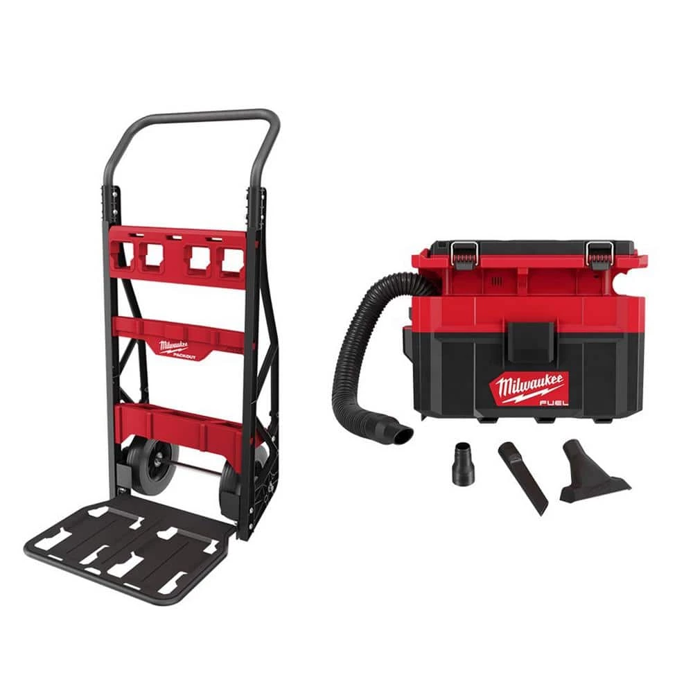 Best Pirce 🔔 Milwaukee PACKOUT 20 in. 2-Wheel Utility Cart & M18 FUEL PACKOUT 18-Volt Lithium-Ion Cordless 2.5 Gal. Wet/Dry Vacuum (Tool-Only) 💯 3 Best Pirce 🔔 Milwaukee PACKOUT 20 in. 2-Wheel Utility Cart & M18 FUEL PACKOUT 18-Volt Lithium-Ion Cordless 2.5 Gal. Wet/Dry Vacuum (Tool-Only) 💯