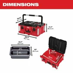 New ๐ Milwaukee PACKOUT 20 in. 2-Wheel Utility Cart with Large Tool Box and Crate (3-Piece) ๐ 22 New ๐ Milwaukee PACKOUT 20 in. 2-Wheel Utility Cart with Large Tool Box and Crate (3-Piece) ๐ -Deals Tool Storage Store red black milwaukee modular tool storage systems 48 22 8415 48 22 8425 48 22 8440 77 1000