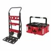 Discount ๐ Milwaukee PACKOUT 20 in. 2-Wheel Utility Cart with Large Tool Box (2-Piece) โญ 2 Discount ๐ Milwaukee PACKOUT 20 in. 2-Wheel Utility Cart with Large Tool Box (2-Piece) โญ -Deals Tool Storage Store red black milwaukee modular tool storage systems 48 22 8415 48 22 8425 64 1000