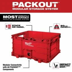 Flash Sale ๐ฏ Milwaukee PACKOUT 20 in. 2-Wheel Utility Cart with (1) PACKOUT Tool Storage Crate ๐ฏ 16 Flash Sale ๐ฏ Milwaukee PACKOUT 20 in. 2-Wheel Utility Cart with (1) PACKOUT Tool Storage Crate ๐ฏ -Deals Tool Storage Store red black milwaukee modular tool storage systems 48 22 8415 48 22 8440x1 40 1000