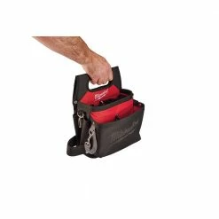 New 👍 Milwaukee 15-Pocket Electricians Tool Holder with Quick Adjust Belt and 6-in-1 Wire Stripper Pliers 🥰 -Deals Tool Storage Store red black milwaukee tool belts 48 22 8112 48 22 3079 77 1000