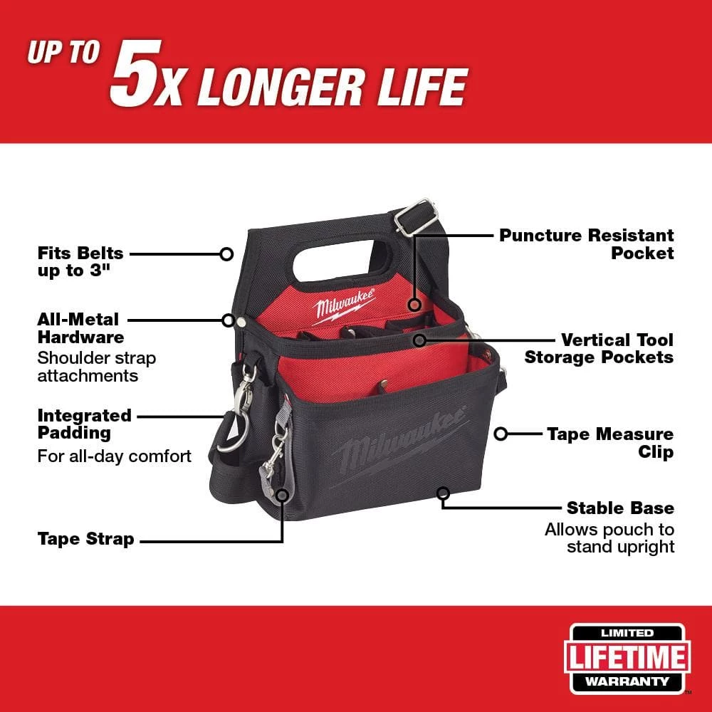 Flash Sale ๐ Milwaukee 15-Pocket Electricians Work Pouch/Holster with Quick Adjust Belt โ 4 Flash Sale ๐ Milwaukee 15-Pocket Electricians Work Pouch/Holster with Quick Adjust Belt โ - Image 2
