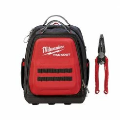 Best Pirce 🎉 Milwaukee 15 in. PACKOUT 🎒 Backpack with 7-in-1 Combination Wire Stripper Pliers 👏