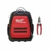 Buy 👏 Milwaukee 15 in. PACKOUT 🎒 Backpack and Combination Electricians 6-in-1 Wire Strippers Pliers 💯 -Deals Tool Storage Store red milwaukee modular tool storage systems 48 22 8301 48 22 3079 64 1000