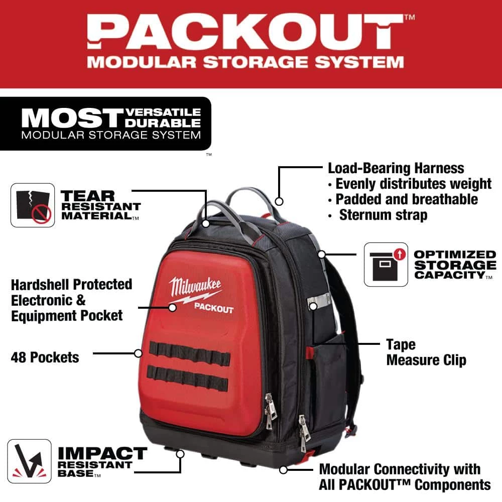 Top 10 βοΈ Milwaukee 15 in. PACKOUT π Backpack with 15 in. Tool Bag π₯° 4 Top 10 βοΈ Milwaukee 15 in. PACKOUT π Backpack with 15 in. Tool Bag π₯° - Image 2