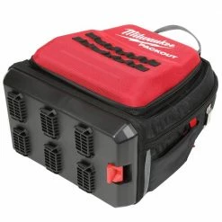Best Sale 🎉 Milwaukee 15 in. PACKOUT 🎒 Backpack and 3/8 in. Drive SAE Ratchet and Socket Mechanics Tool Set with PACKOUT Case (28-Piece) 🎉 -Deals Tool Storage Store red milwaukee modular tool storage systems 48 22 8301 48 22 9481 76 1000