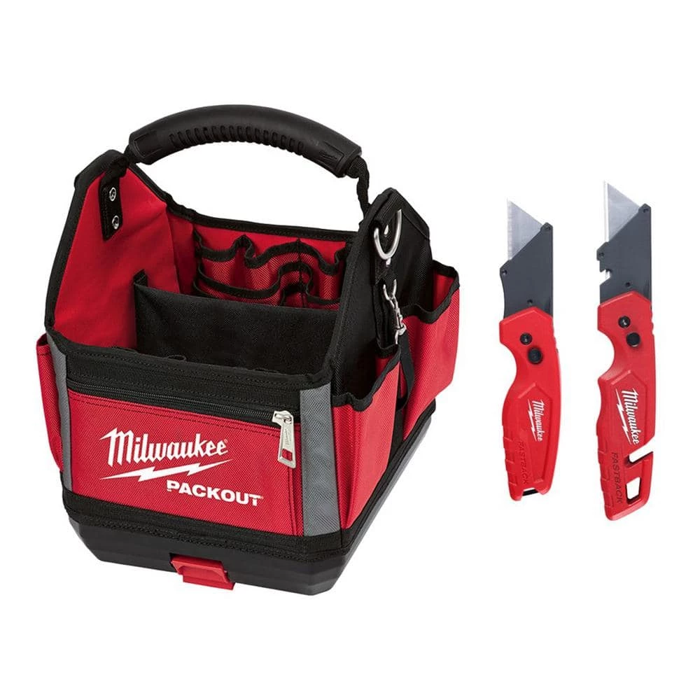 Coupon ๐ Milwaukee 10 in. PACKOUT Tote with Fastback Folding Utility Knife Set (2-Pack) ๐ 3 Coupon ๐ Milwaukee 10 in. PACKOUT Tote with Fastback Folding Utility Knife Set (2-Pack) ๐