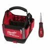 New 🔔 Milwaukee 10 in. PACKOUT Tote with 11-in-1 Multi-Tip Screwdriver with Square Drive Bits 🌟 -Deals Tool Storage Store red milwaukee modular tool storage systems 48 22 8310 48 22 2761 64 1000